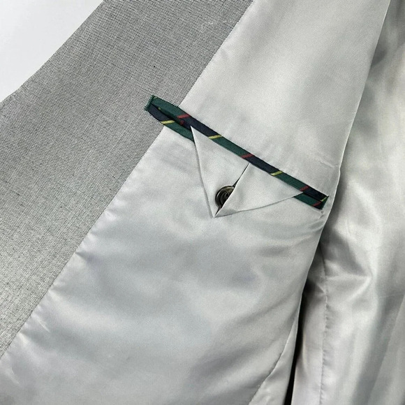 CHAPS Mens Gray Sport Coat Suit Jacket Blazer 42 R - Picture 8 of 8